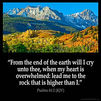 Psalms Kjv From The End Of The Earth Will I Cry Unto Thee When