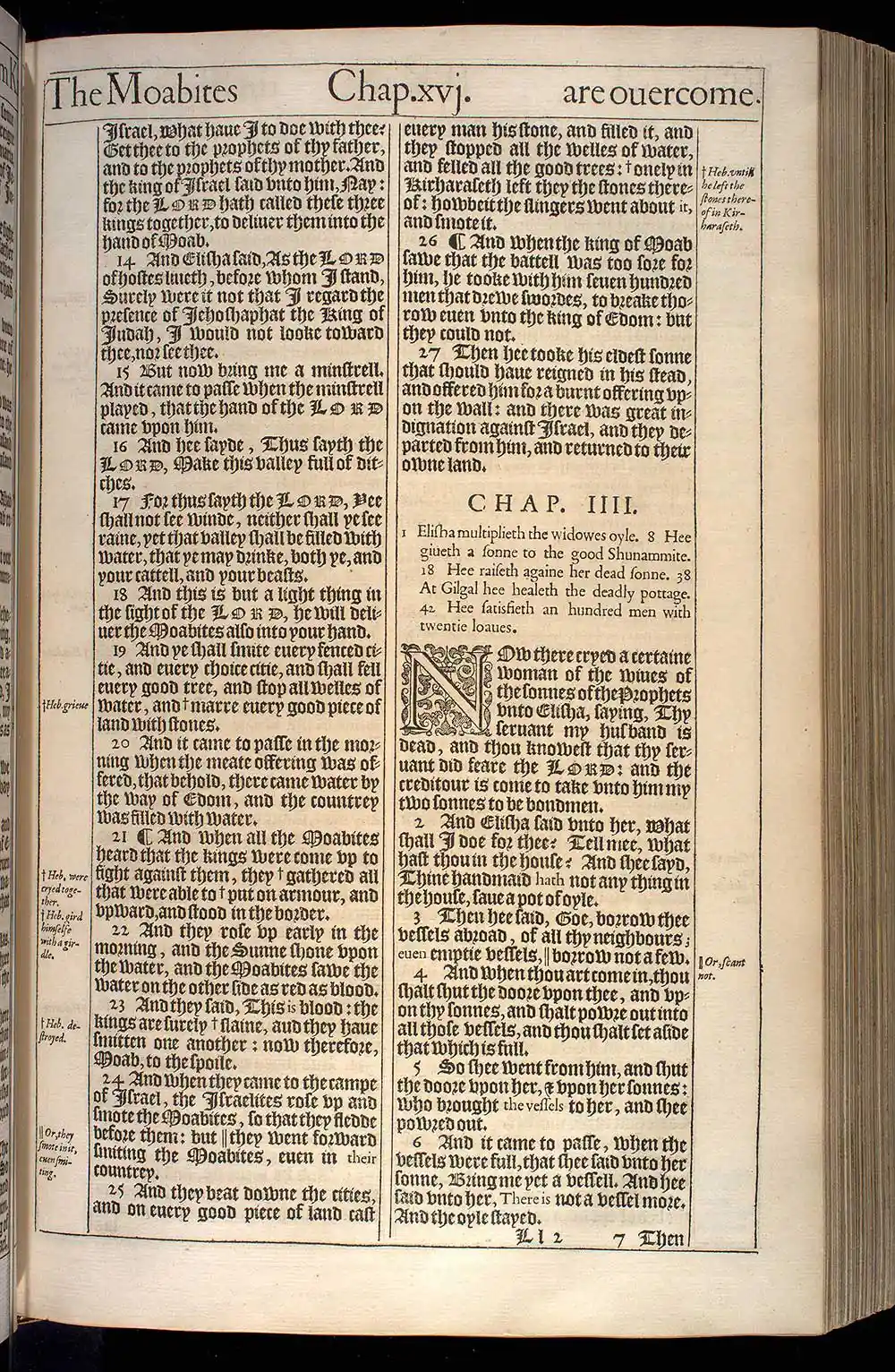 2 Kings Chapter 4 Original 1611 KJV Bible Scan