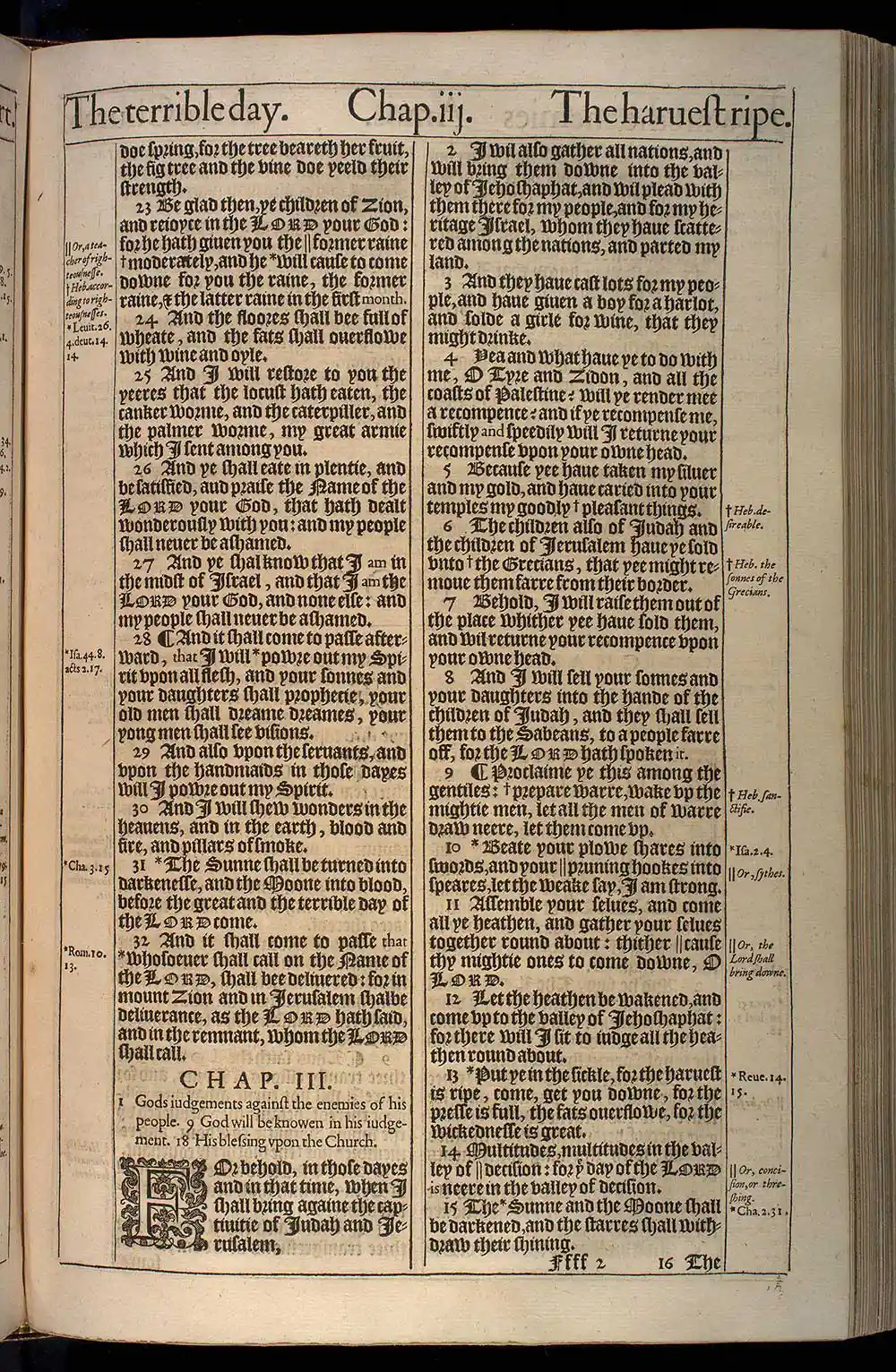 Joel Chapter 2 Original 1611 KJV Bible Scan