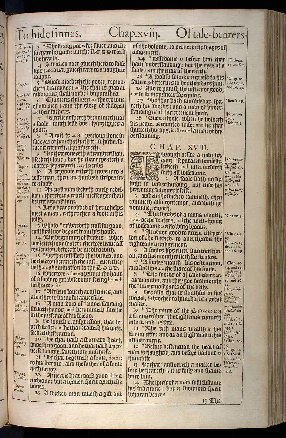 Proverbs Chapter 17 Original 1611 KJV Bible Scan