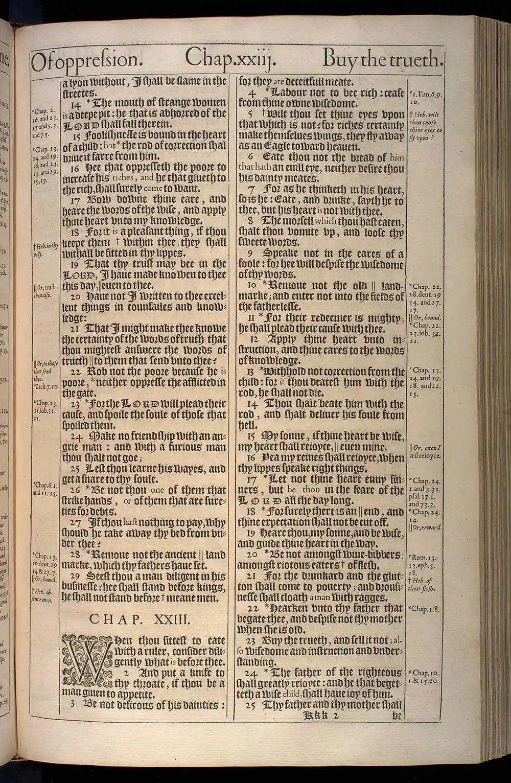 Proverbs Chapter 22 Original 1611 KJV Bible Scan