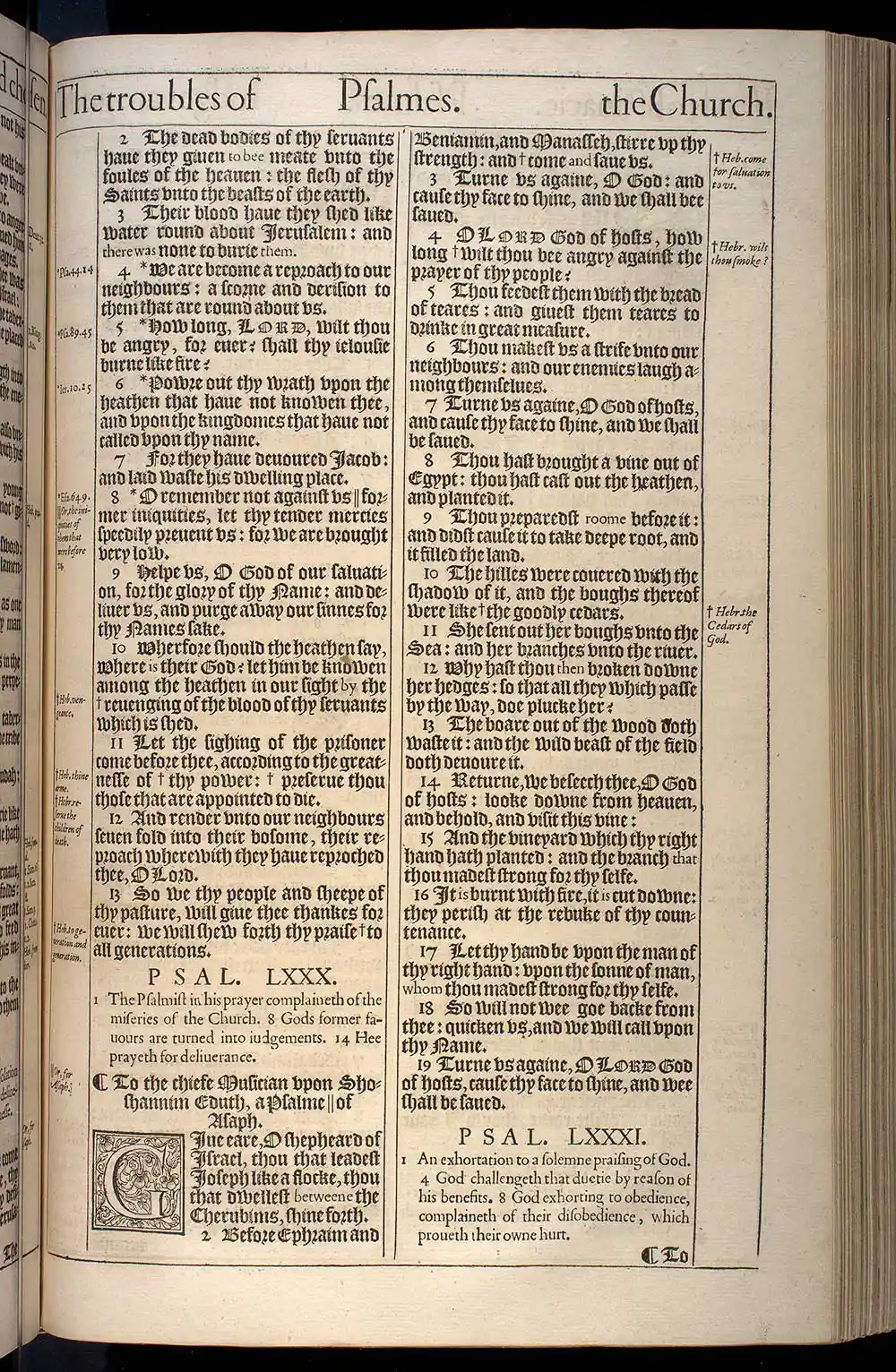 Psalms Chapter 79 Original 1611 KJV Bible Scan