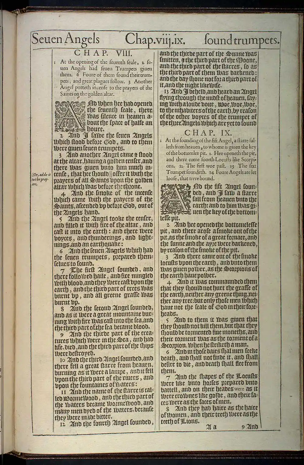 Revelation Chapter 8 Original 1611 KJV Bible Scan