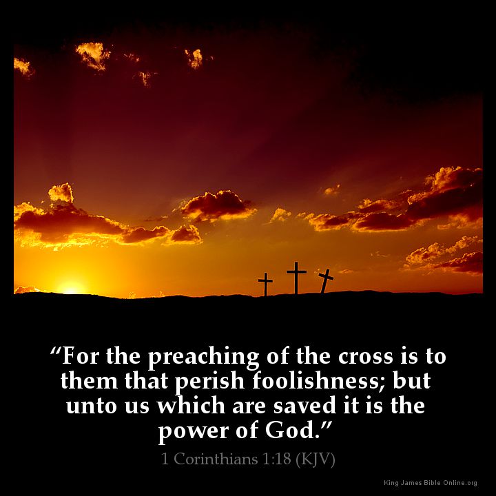 1 Corinthians 1:18 Inspirational Image