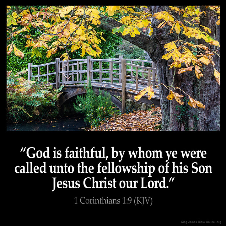 1 Corinthians 1:9 Inspirational Image