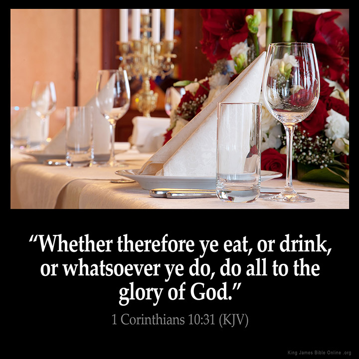 1 Corinthians 10:31 Inspirational Image