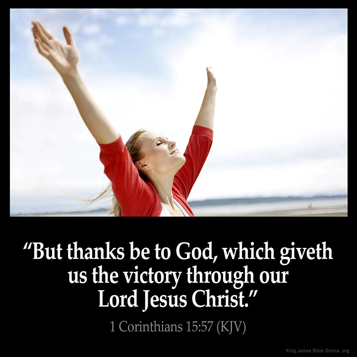 1 Corinthians 15:57 Inspirational Image