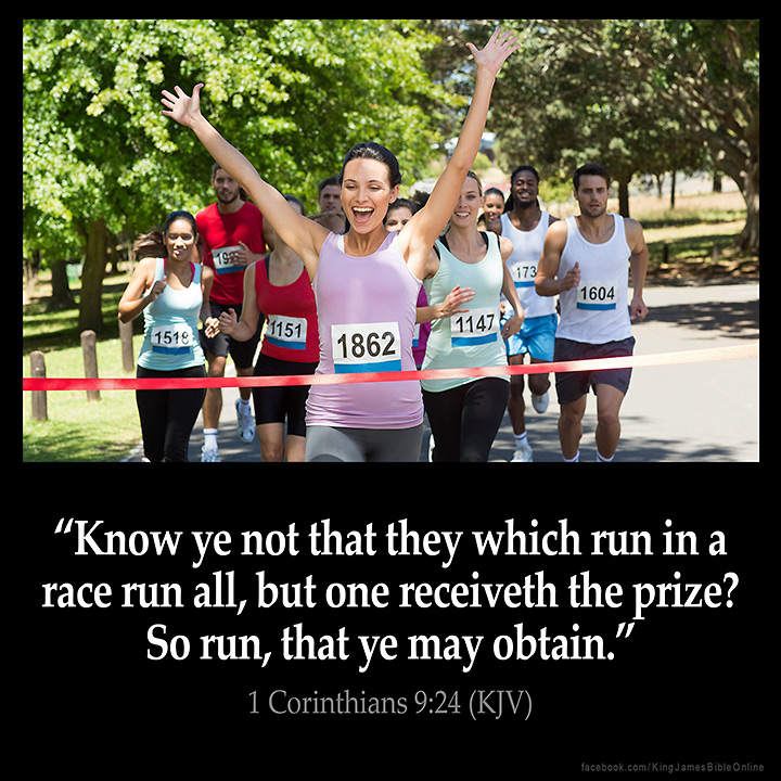 1 Corinthians 9:24 Inspirational Image