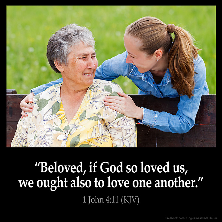 1 John 4:11 Inspirational Image