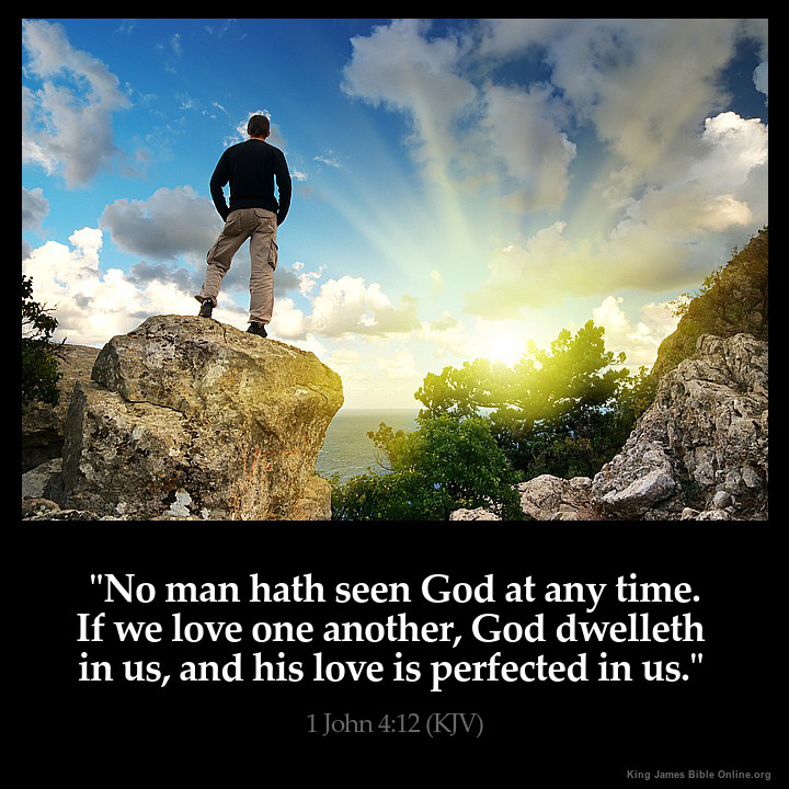 1 John 4:12 Inspirational Image