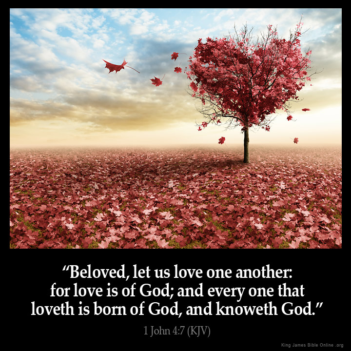 1 John 4:7 Inspirational Image