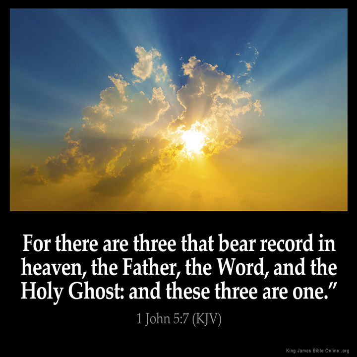 1 John 5:7 Inspirational Image