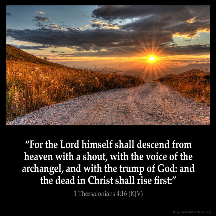 1 Thessalonians 4:16 Inspirational Image