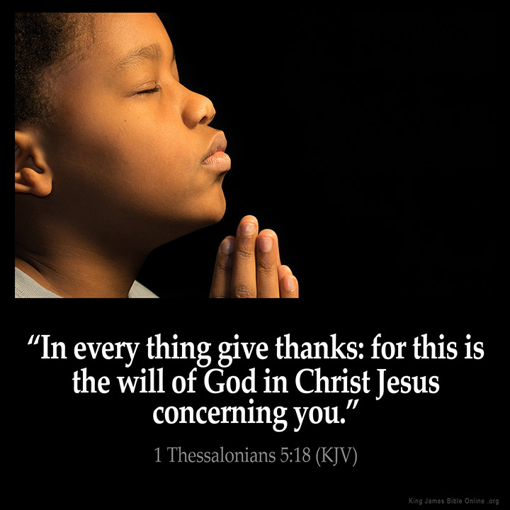 1 Thessalonians 5:18 Inspirational Image