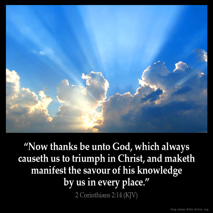 2 Corinthians 2:14 Inspirational Image