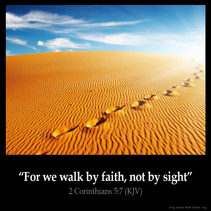 2 Corinthians 5:7 Inspirational Image