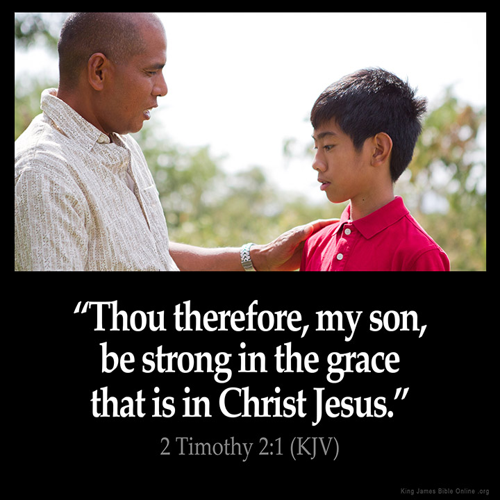 2 Timothy 2:1 Inspirational Image