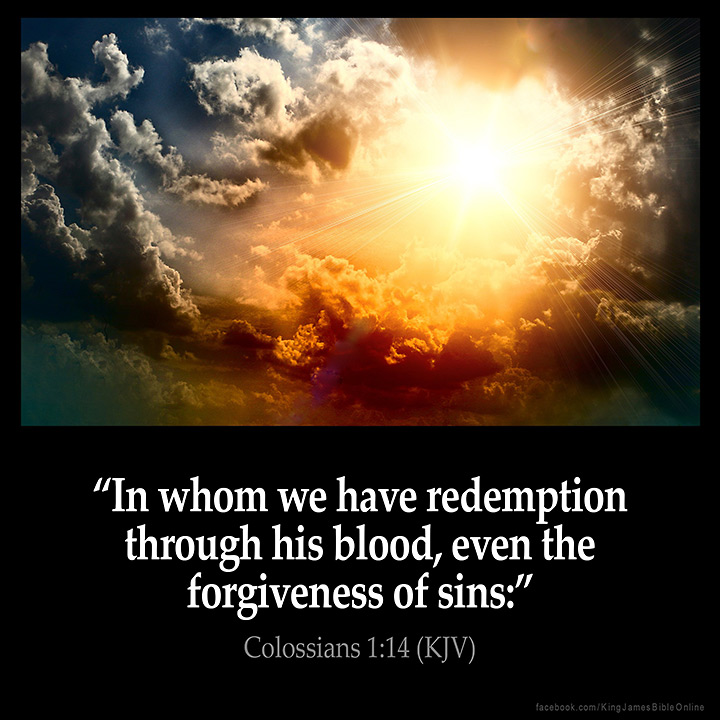 Colossians 1:14 Inspirational Image