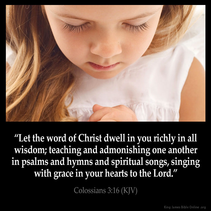 Colossians 3:16 Inspirational Image