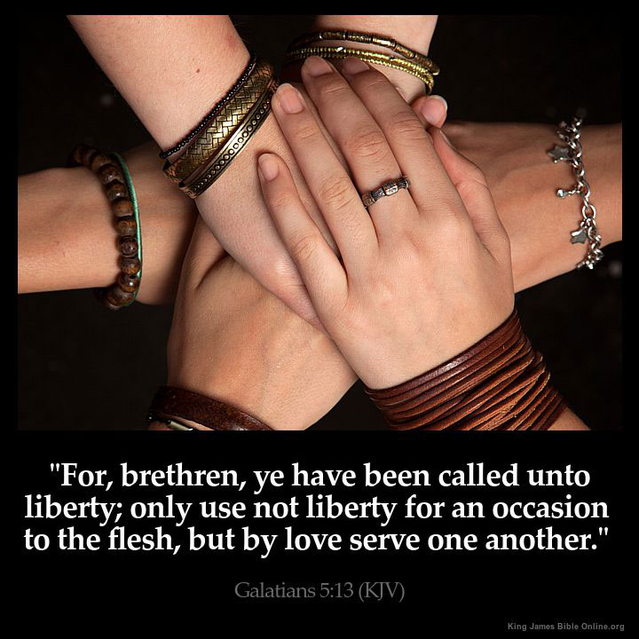 Galatians 5:13 Inspirational Image