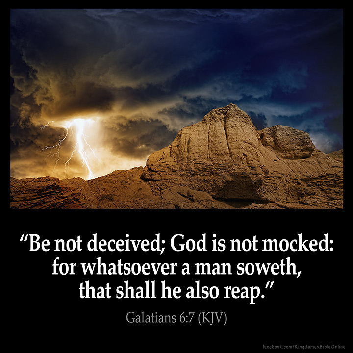 Galatians 6:7 Inspirational Image