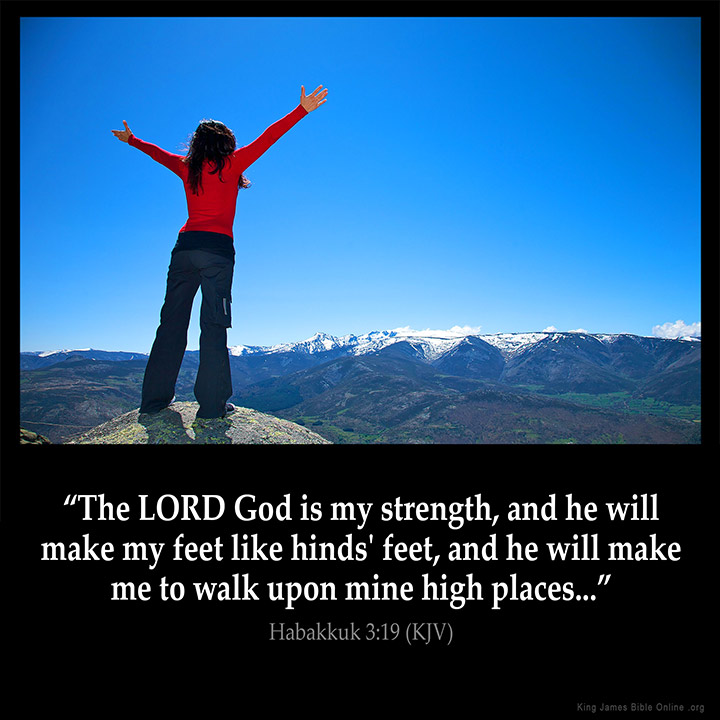 Habakkuk 3:19 Inspirational Image