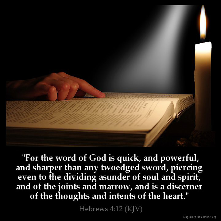 Hebrews 4:12 Inspirational Image