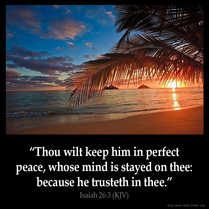 Isaiah 26:3 Inspirational Image