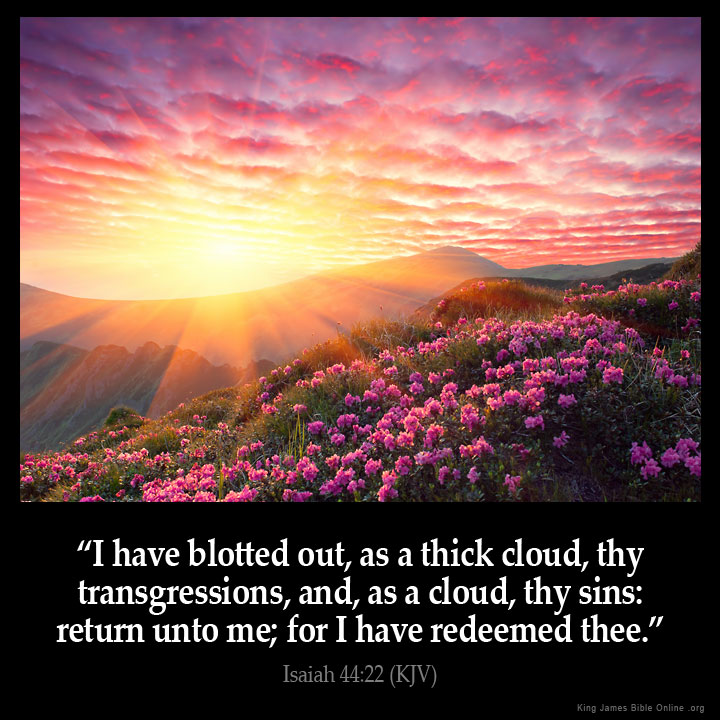 Isaiah 44:22 Inspirational Image