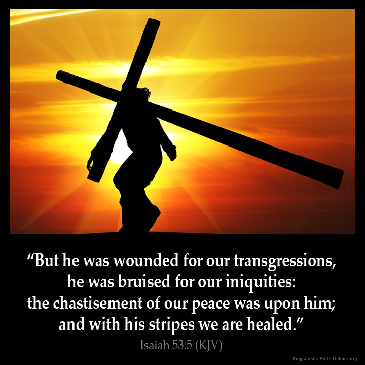 Isaiah 53:5 Inspirational Image