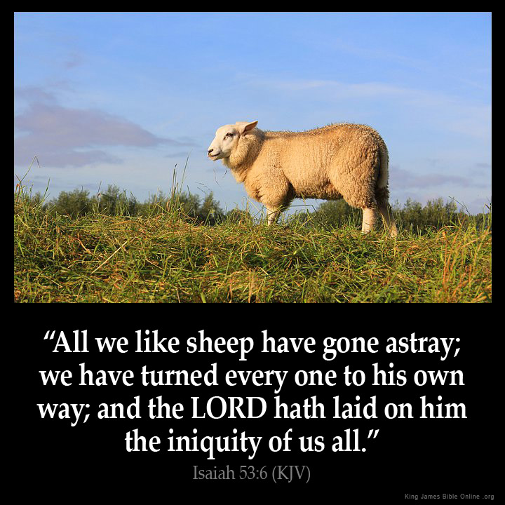 Isaiah 53:6 Inspirational Image