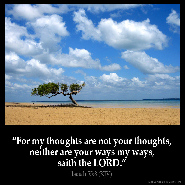 Isaiah 55:8 Inspirational Image