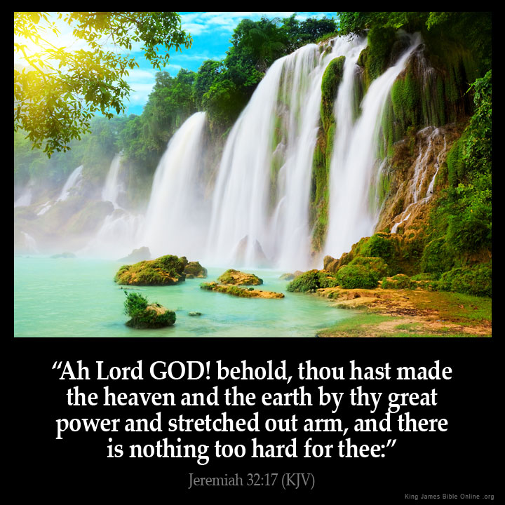 Jeremiah 32:17 Inspirational Image