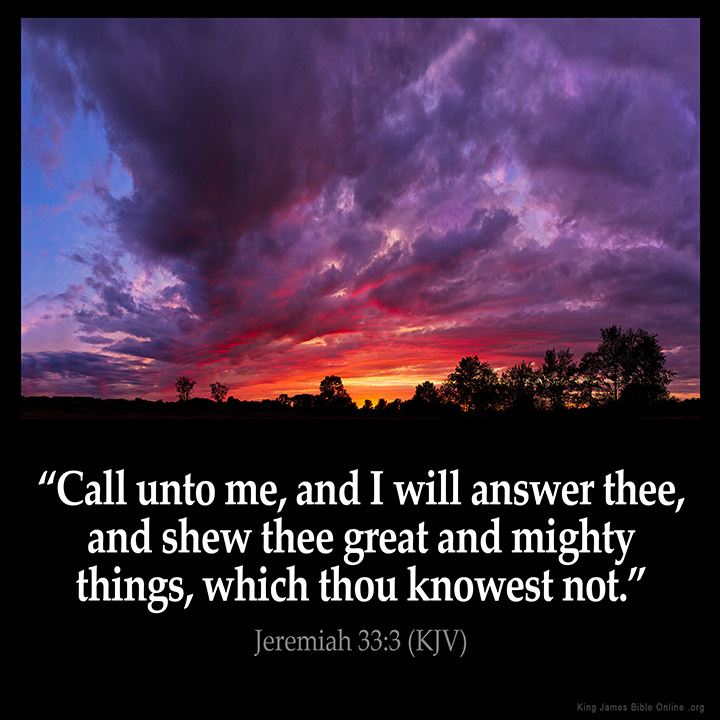 Jeremiah 33:3 Inspirational Image