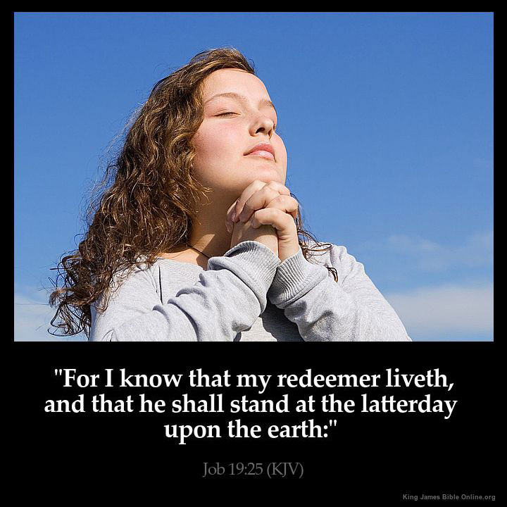 Job 19:25 Inspirational Image