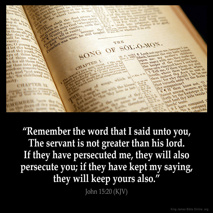 John 15:20 Inspirational Image