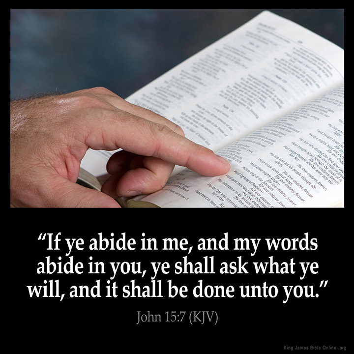 John 15:7 Inspirational Image