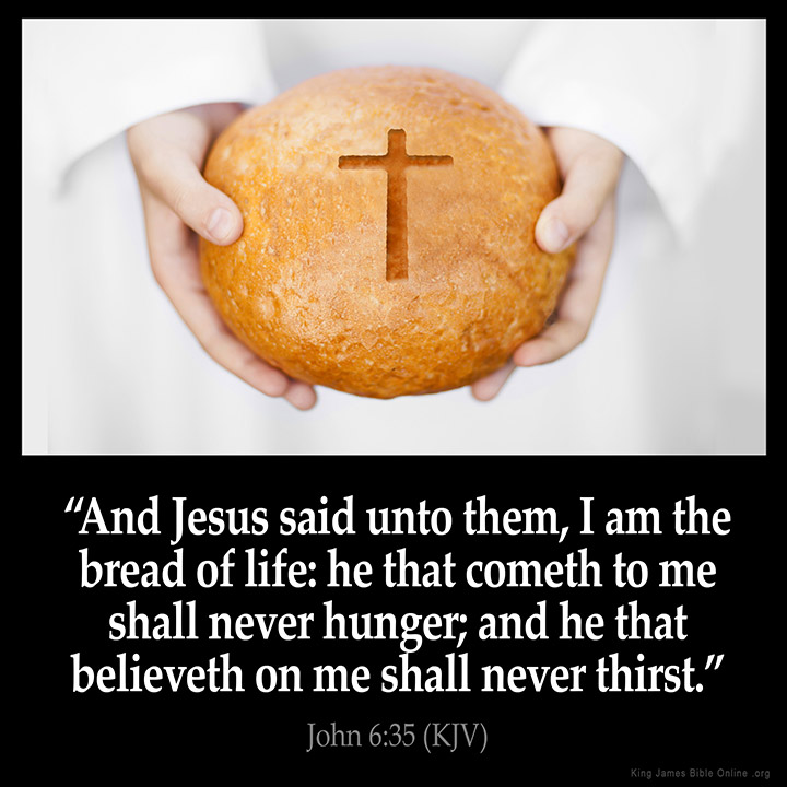 John 6:35 Inspirational Image