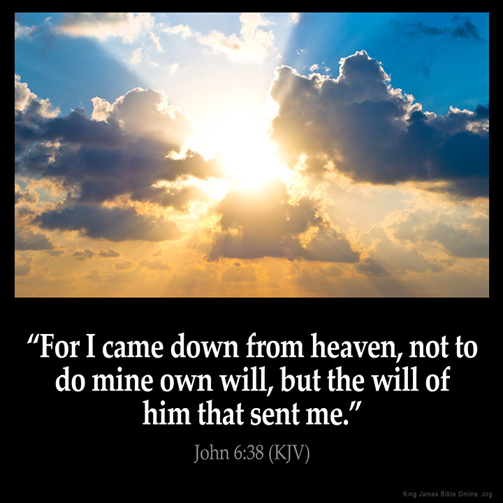 John 6:38 Inspirational Image