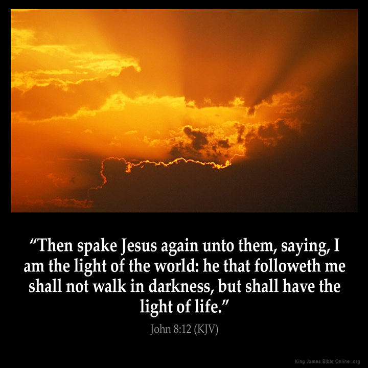 John 8:12 Inspirational Image