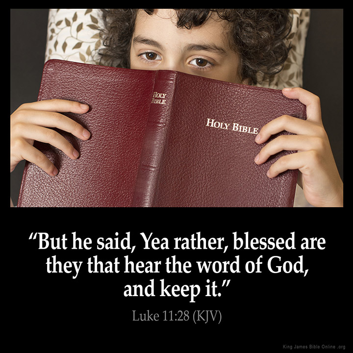 Luke 11:28 Inspirational Image