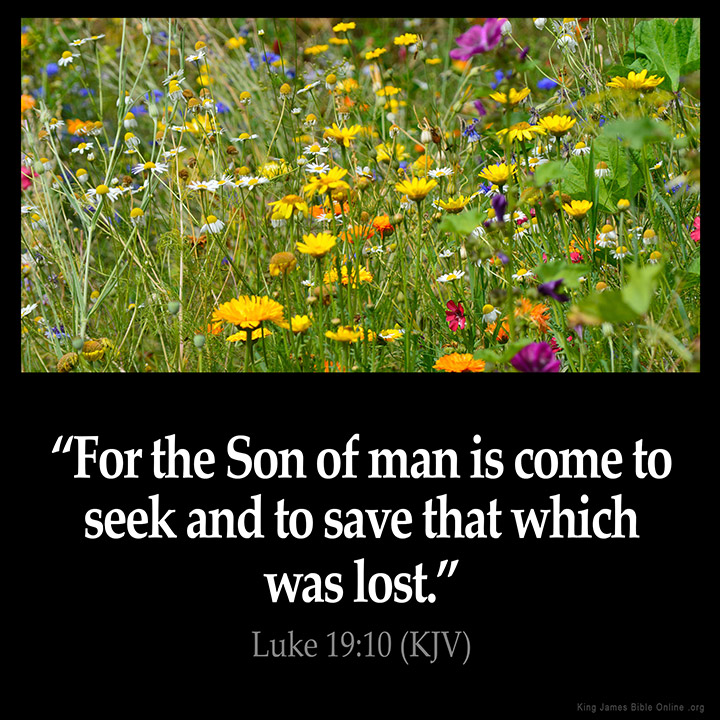 Luke 19:10 Inspirational Image