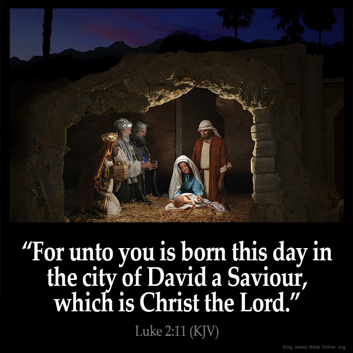 Luke 2:11 Inspirational Image