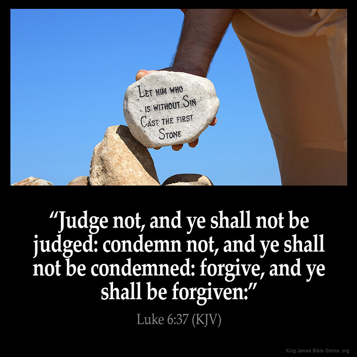 Luke 6:37 Inspirational Image