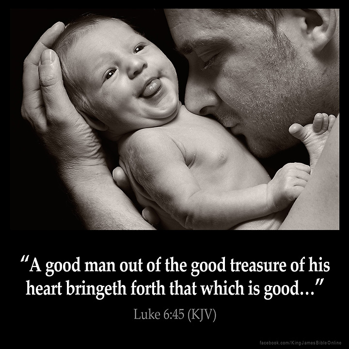 Luke 6:45 Inspirational Image