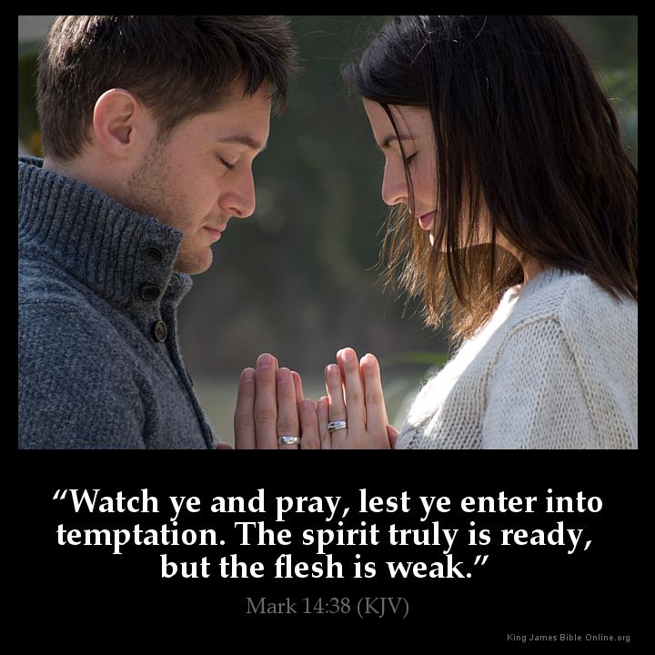 Mark 14:38 Inspirational Image