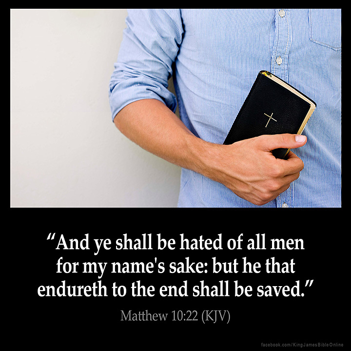 Matthew 10:22 Inspirational Image