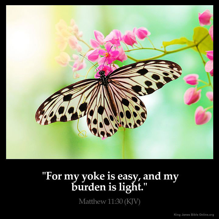 Matthew 11:30 Inspirational Image