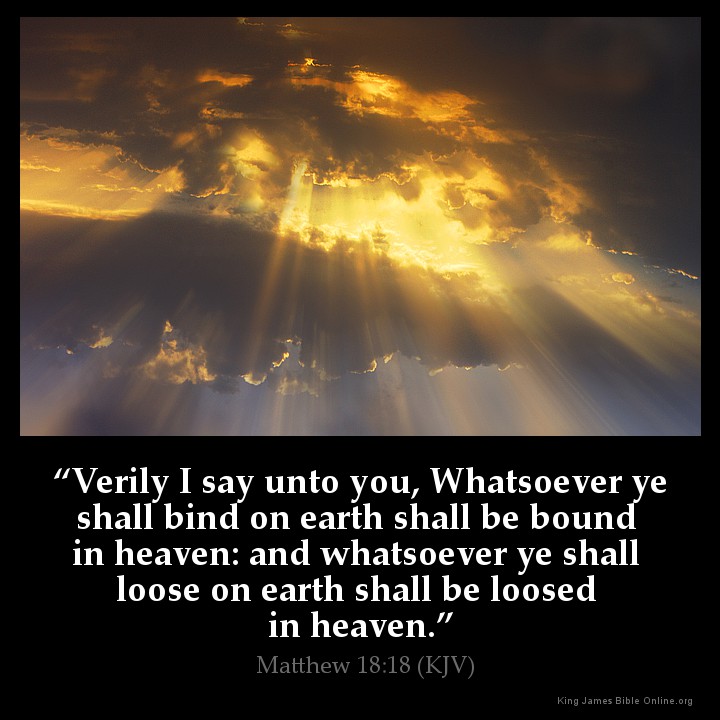 Matthew 18:18 Inspirational Image