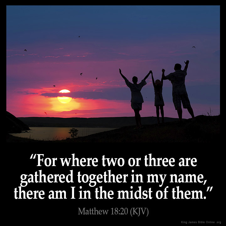 Matthew 18:20 Inspirational Image